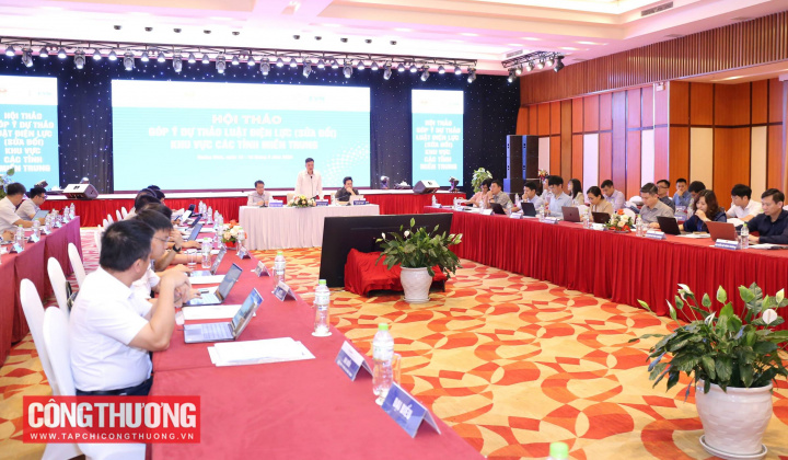 Lấy ý kiến góp ý đối với Dự thảo Luật Điện lực (sửa đổi) khu vực các tỉnh miền Trung