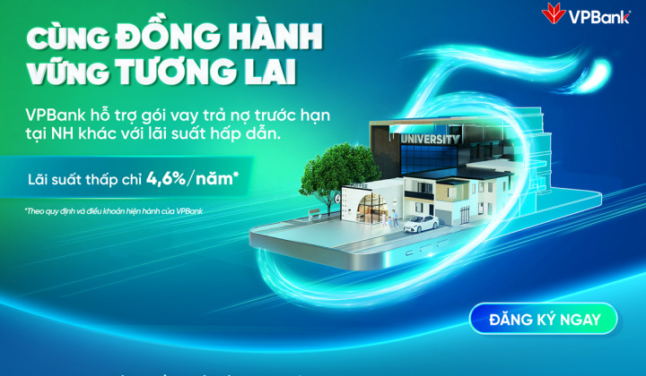 VPBank ra mắt gói vay tái tài trợ, lãi suất chỉ từ 4,6%/năm