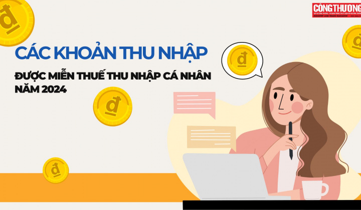 Các khoản thu nhập được miễn thuế thu nhập cá nhân năm 2024
