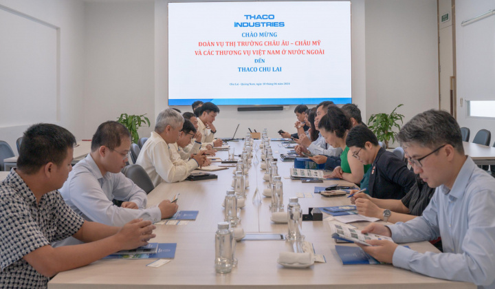 Các Thương vụ hỗ trợ THACO INDUSTRIES tìm hiểu cơ hội hợp tác giao thương và phát triển thị trường