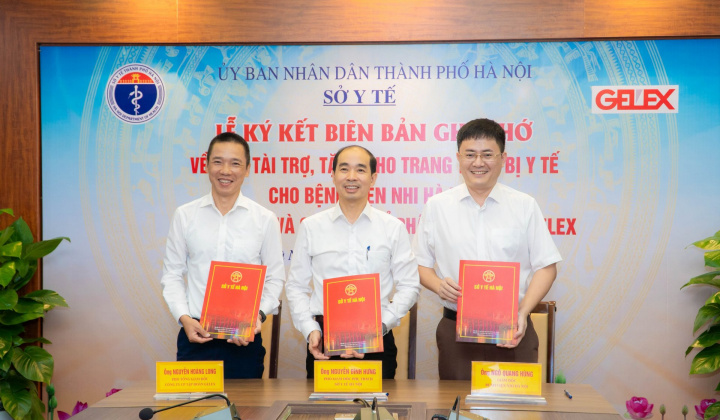 Tập đoàn GELEX tài trợ trang thiết bị y tế cho Bệnh viện Nhi Hà Nội