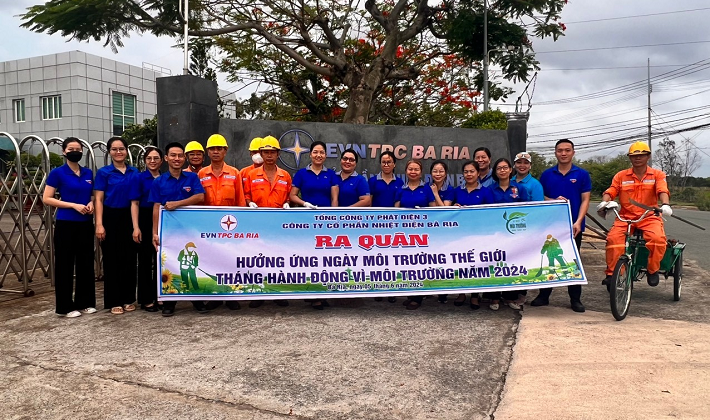 Nhiệt điện Bà Rịa: Hưởng ứng ngày Môi trường thế giới 2024