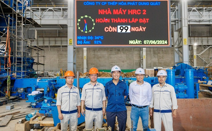 Hòa Phát Dung Quất 2 nỗ lực hoàn thành đúng tiến độ