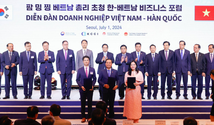 Doanh nghiệp Việt Nam - Hàn Quốc ký loạt thỏa thuận hợp tác trị giá hàng trăm triệu USD