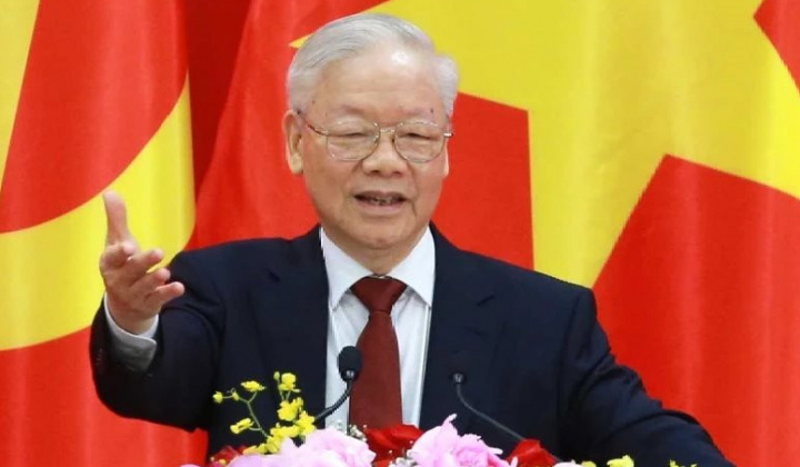 Trao Huân chương Sao Vàng tặng Tổng Bí thư Nguyễn Phú Trọng