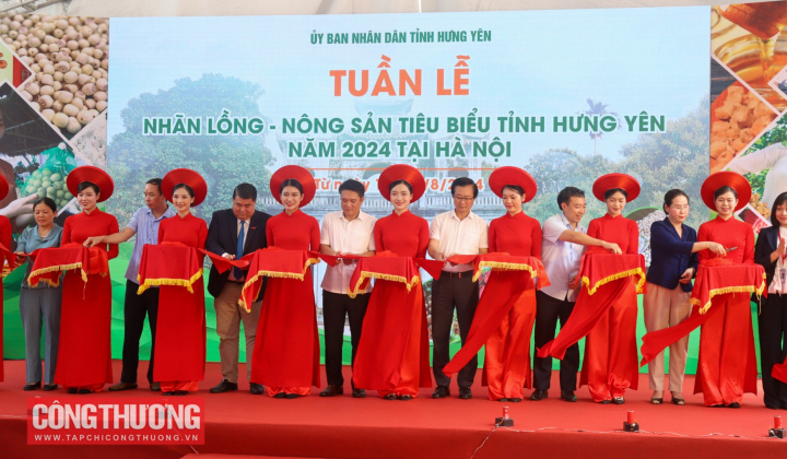 Khai mạc Tuần lễ Nhãn và nông sản tiêu biểu tỉnh Hưng Yên năm 2024