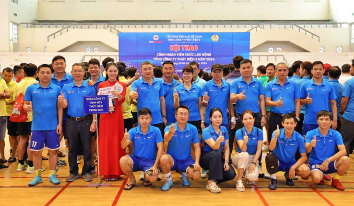 Thủy điện Trung Sơn nỗ lực giành thành tích cao tại Hội thao CNVCLĐ EVNGENCO 2