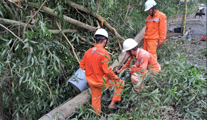 Ngành Điện miền Nam cảnh báo nguy cơ mất an toàn điện mùa mưa bão