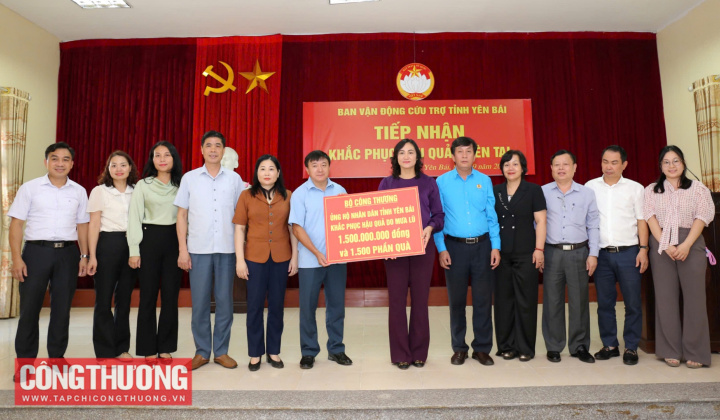 Bộ Công Thương hỗ trợ Yên Bái 1,5 tỷ đồng để khắc phục thiệt hại do bão số 3