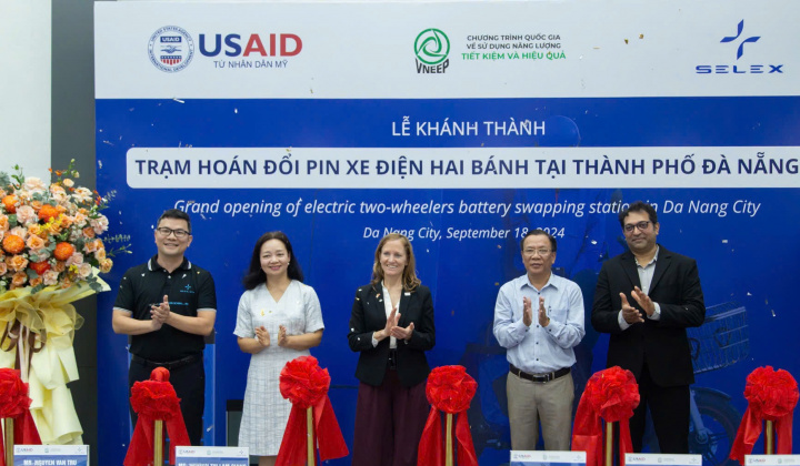 Khánh thành trạm hoán đổi pin xe điện hai bánh đầu tiên tại Đà Nẵng