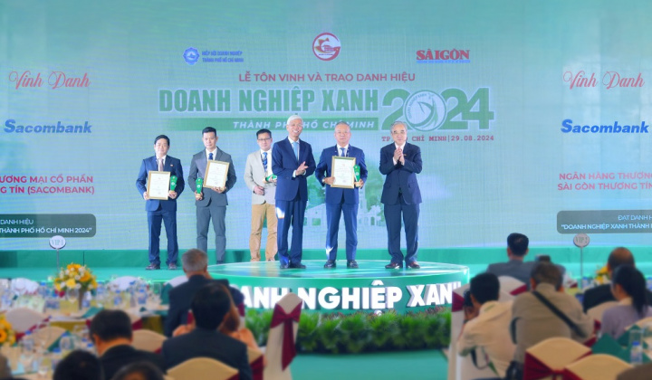 Chiến lược ESG giúp ngân hàng Sacombank đạt danh hiệu Doanh nghiệp Xanh hai năm liên tiếp