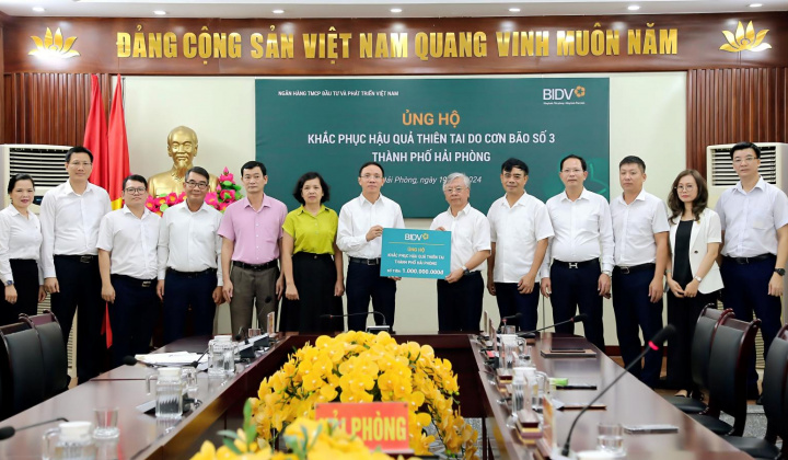 BIDV giảm lãi suất cho vay hỗ trợ khách hàng bị thiệt hại bởi cơn bão số 3