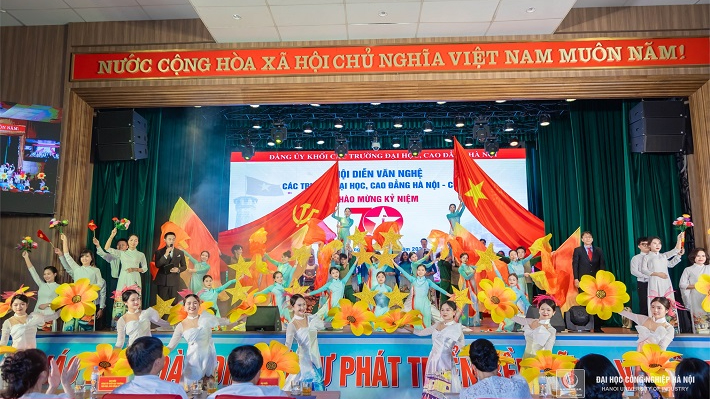 Đại học Công nghiệp Hà Nội xuất sắc đạt giải Nhất hội diễn nghệ thuật chào mừng kỷ niệm 70 năm Giải phóng Thủ đô