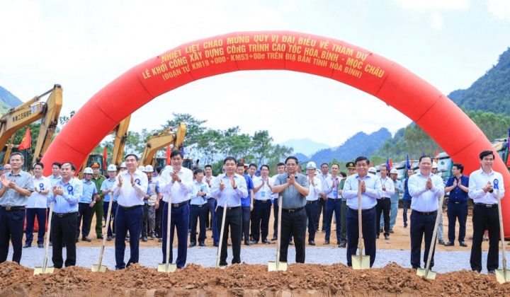 Chính thức khởi công tuyến cao tốc Hòa Bình - Mộc Châu vốn đầu tư gần 10.000 tỷ đồng