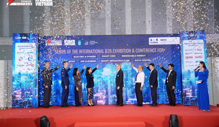 Chính thức khai mạc Triển lãm quốc tế Electric & Power Vietnam và HVACR Vietnam năm 2024