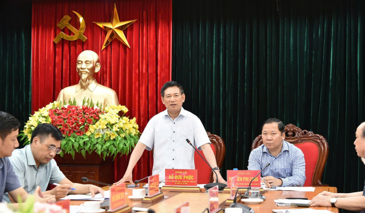 Hòa Bình: Phó Thủ tướng Hồ Đức Phớc làm việc với tỉnh về công tác khắc phục hậu quả bão số 3