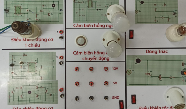 Thiết kế, chế tạo mô hình thực hành mạch điện tử tại Trường Đại học Thái Bình