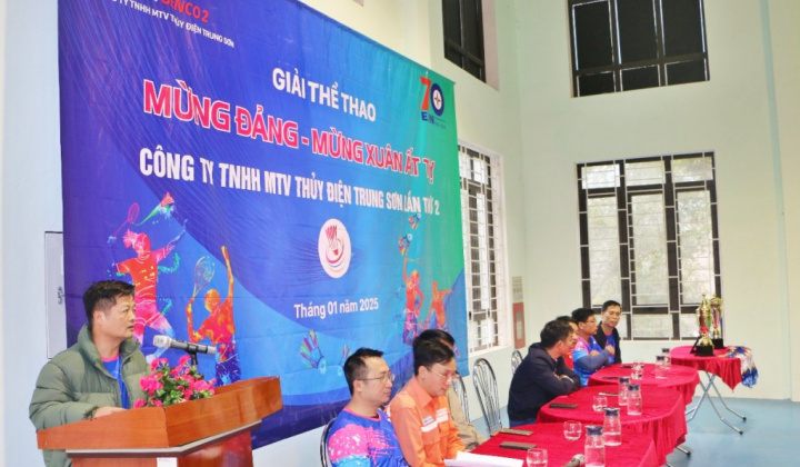 Thủy điện Trung Sơn: Sôi nổi giải thể thao kỷ niệm 70 năm ngày truyền thống ngành Điện lực