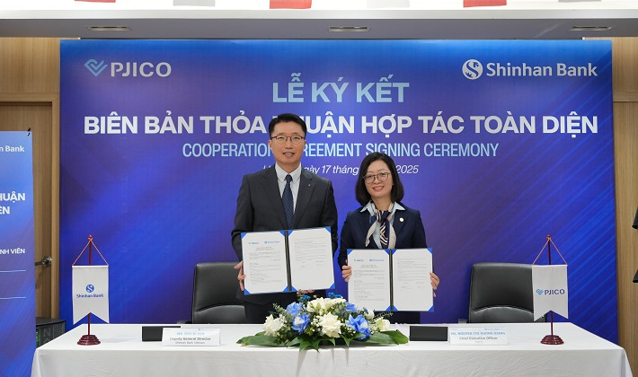 Bảo hiểm PJICO và Ngân hàng Shinhan ký kết hợp tác chiến lược