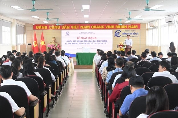 Trường Đại học Điện lực phát động quyên góp, chung tay ủng hộ đồng bào lũ