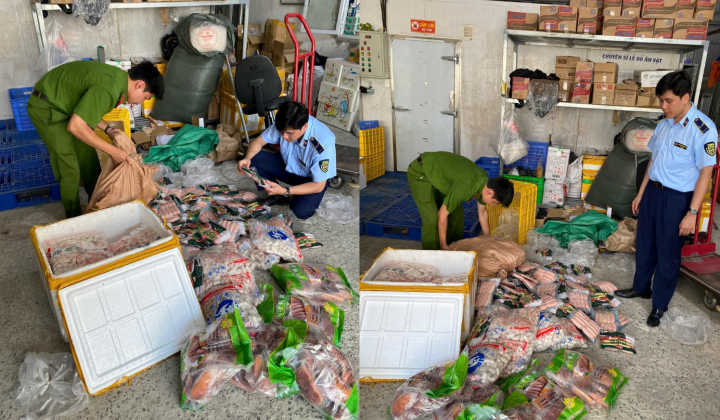 Xử phạt gần 70 triệu đồng hai cơ sở kinh doanh thực phẩm nhập lậu tại Hà Nội