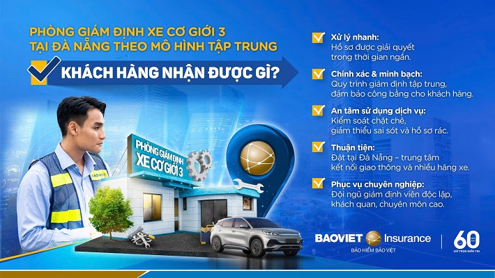 Bảo hiểm Bảo Việt khai trương phòng Giám định  Xe cơ giới 3 tại Đà Nẵng