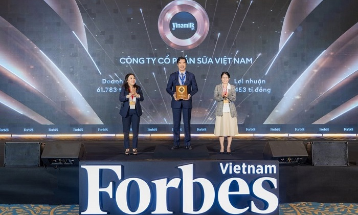 Vinamilk đứng đầu TOP 25 thương hiệu dẫn đầu 2025 của Forbes Việt Nam