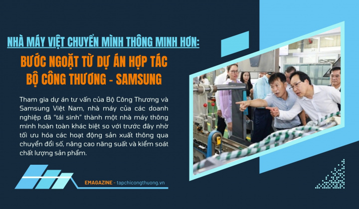 [eMagazine] Nhà máy Việt chuyển mình thông minh hơn: Bước ngoặt từ dự án hợp tác Bộ Công Thương - Samsung