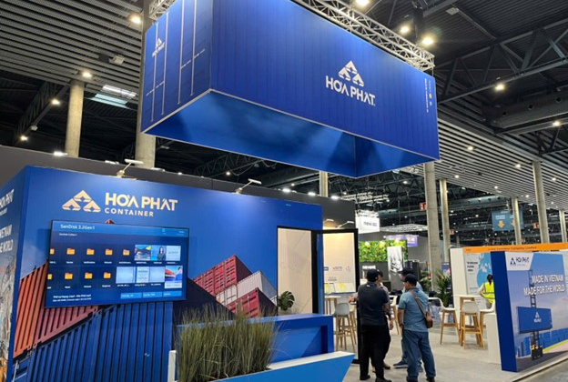 Container “Made in Vietnam” của Hòa Phát xuất hiện tại triển lãm vận tải lớn nhất thế giới