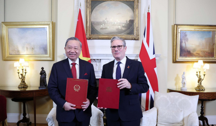 Tuyên bố chung về việc nâng cấp quan hệ Việt Nam - Anh lên Đối tác Chiến lược toàn diện