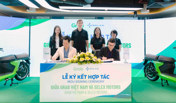 Grab Việt Nam và Selex Motors ký thỏa thuận hợp tác toàn diện, thúc đẩy chuyển đổi xe điện cho tài xế GrabBike