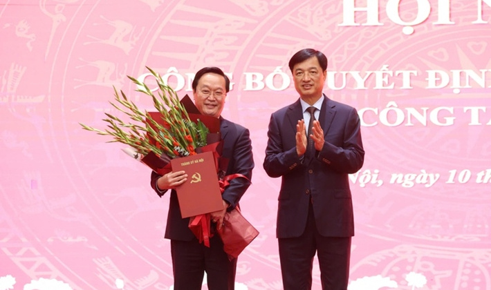 Đồng chí Nguyễn Đức Trung được phân công làm Phó Bí thư Thành ủy Hà Nội