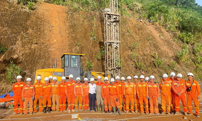 PTC3 khôi phục đường dây 110kV cung cấp điện cho xã Nam Trà My và khu vực lân cận