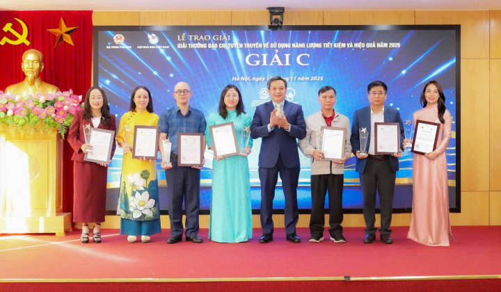 Tạp chí Công Thương đạt giải thưởng báo chí tuyên truyền về sử dụng năng lượng tiết kiệm và hiệu quả năm 2025
