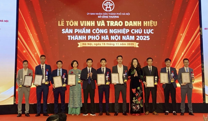 Hà Nội tôn vinh 35 sản phẩm công nghiệp chủ lực năm 2025
