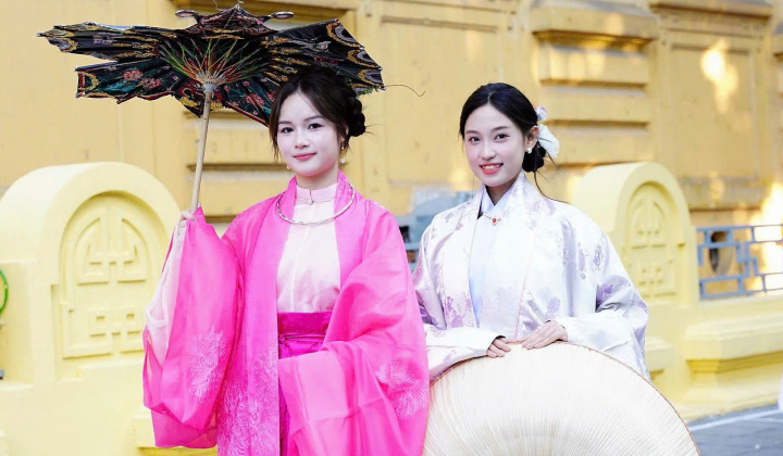 Bách Hoa Bộ Hành 2025: Hơn 1.000 người diễu hành cổ phục Việt rực rỡ sắc màu di sản