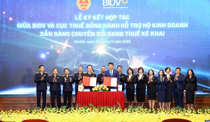 Ngân hàng BIDV cùng ngành Thuế  đồng hành hỗ trợ hộ kinh doanh chuyển đổi, bứt phá