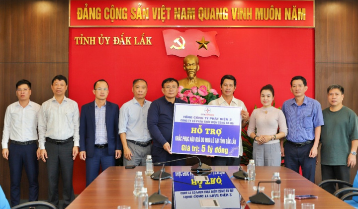 Tổng công ty Phát điện 2: Trao hỗ trợ 8 tỷ đồng tại Đắk Lắk và Gia Lai