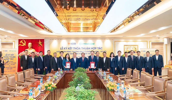 SHB và Vinachem ký thỏa thuận hợp tác