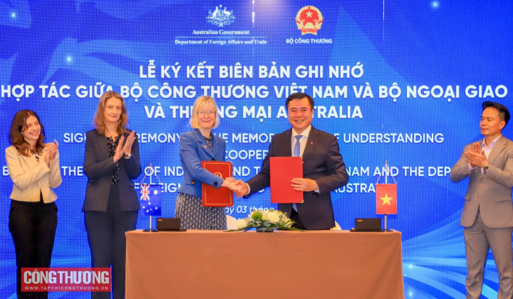 Bộ Công Thương và Bộ Ngoại giao và Thương mại Australia ký kết biên bản ghi nhớ hợp tác