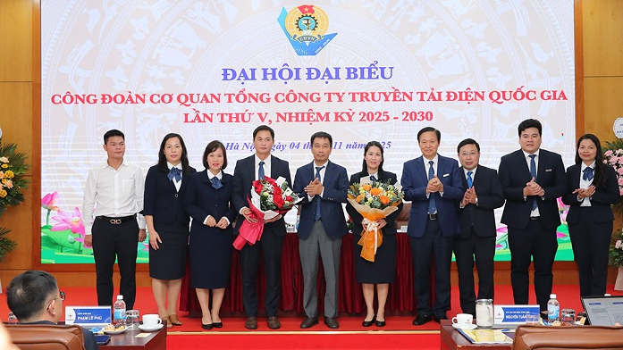 Đại hội đại biểu Công đoàn Cơ quan EVNNPT lần thứ V, nhiệm kỳ 2025-2030 thành công tốt đẹp