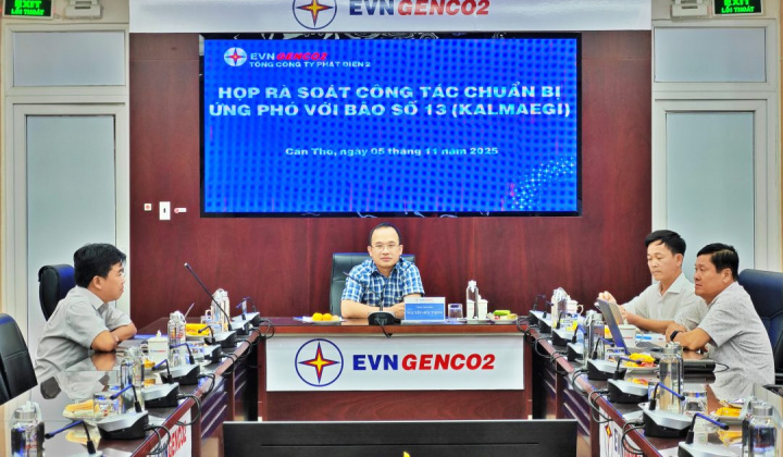 EVNGENCO2 chủ động triển khai các kịch bản ứng phó với bão số 13