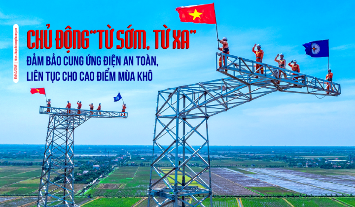 Chủ động “từ sớm, từ xa”, đảm bảo cung ứng điện an toàn, liên tục cho cao điểm mùa khô
