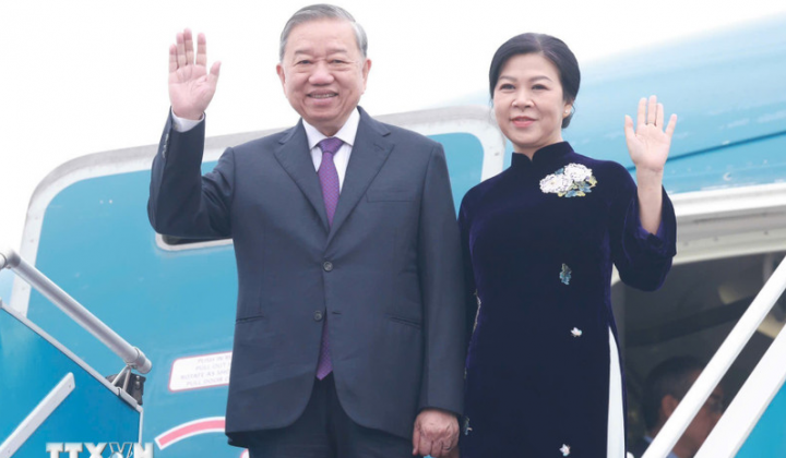 Tổng Bí thư Tô Lâm và Phu nhân lên đường thăm cấp Nhà nước tới Lào