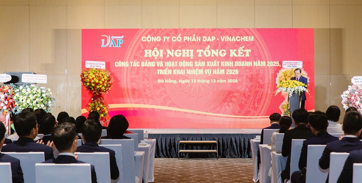 DAP-Vinachem lập kỷ lục tăng trưởng, dẫn đầu Vinachem năm 2025