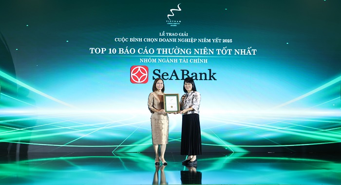 SeABank được vinh danh Top 10 Báo cáo thường niên tốt nhất 2025