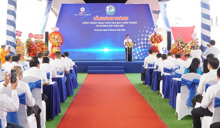 Khánh thành Trạm biến áp 110kV sân bay Long Thành và đường dây đấu nối cấp điện cho sân bay lớn nhất cả nước