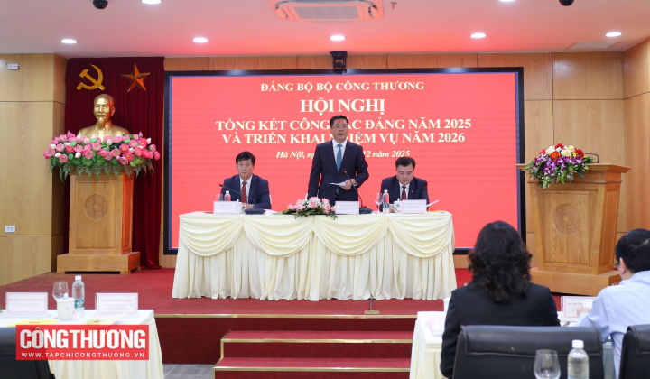Đảng bộ Bộ Công Thương tổng kết công tác Đảng năm 2025 và triển khai nhiệm vụ năm 2026