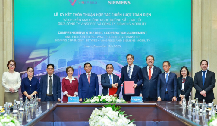 Vinspeed Hợp tác Chiến lược toàn diện với Siemens Mobility   về Đường sắt tốc độ cao