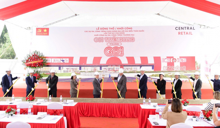 Central Retail Việt Nam khởi công trung tâm thương mại GO! Tuyên Quang gần 15.000 m2